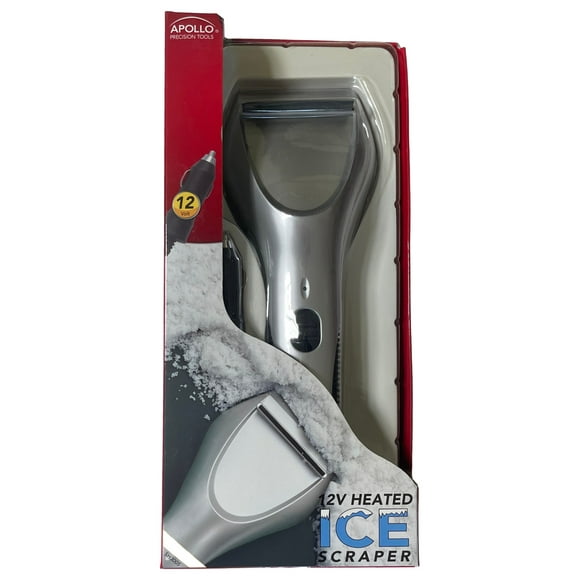 Apollo Electric 12 Volt Heated Ice Scraper for Car Auto Truck Boat