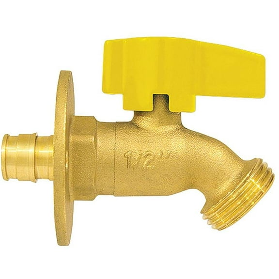 Apollo Valves EPXSCV1234 Garden Hose Bibb, 1/2 x 3/4 in Connection, PEX x MGHT, Brass Body