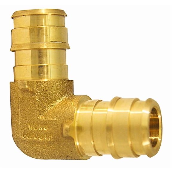 Apollo ExpansionPEX Series Pipe Elbow - Brass, 1/2 In, 90 Deg, 200 Psi, Pex Expansion Elbow