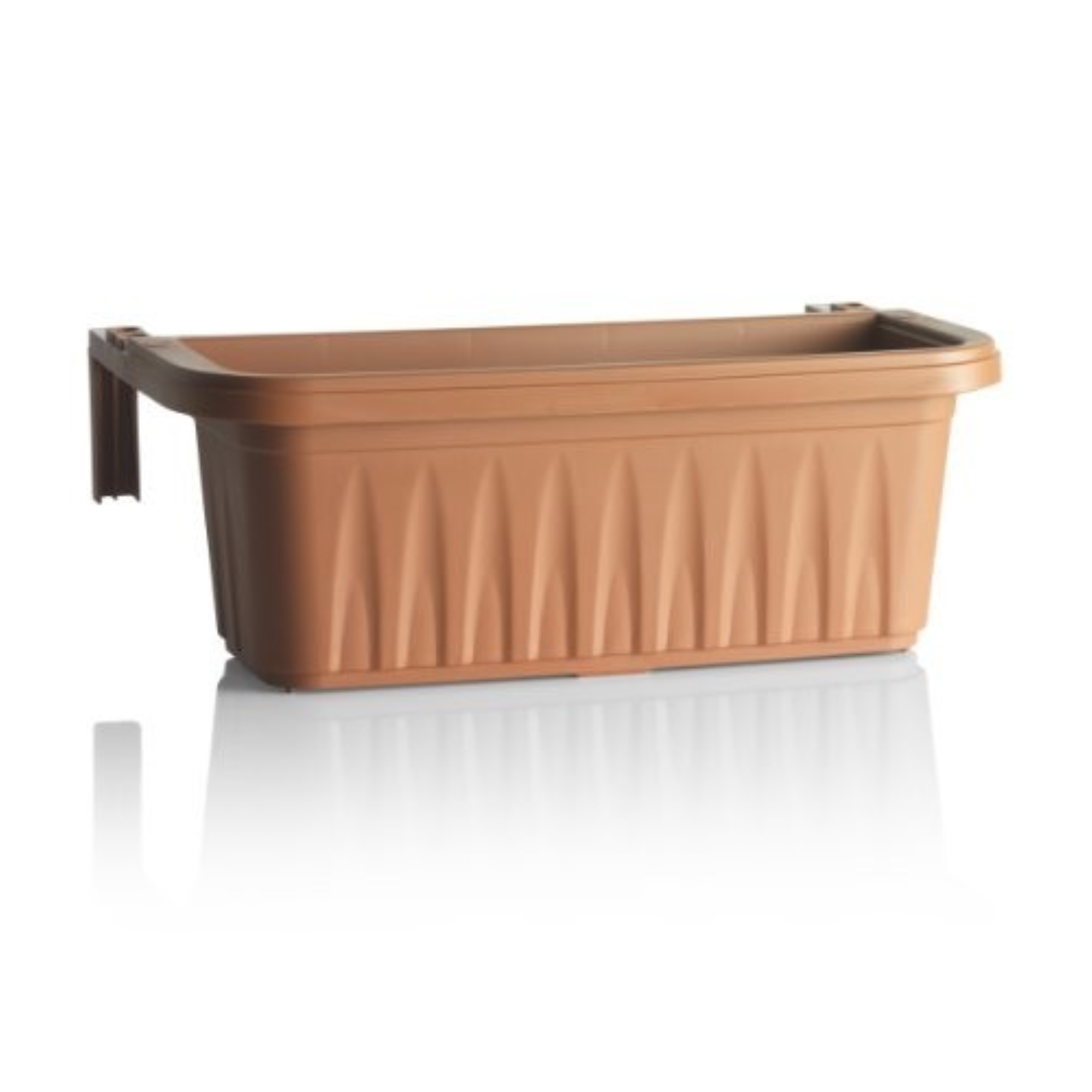 Apollo Exports (AP30217TC) Adjustable Railing Planter, Terra Cotta 20