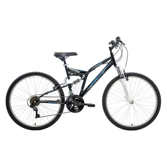 Apollo Ghost Full Suspension Mountain Bike, 26 inch Wheels, 18 inch Frame, Men's Bike, Black