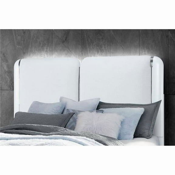 Apollo Gray LED Headboard Queen 5PC Bedroom Set