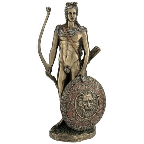 Apollo Greek God of Archery Statue Bonded Bronze Desktop Size