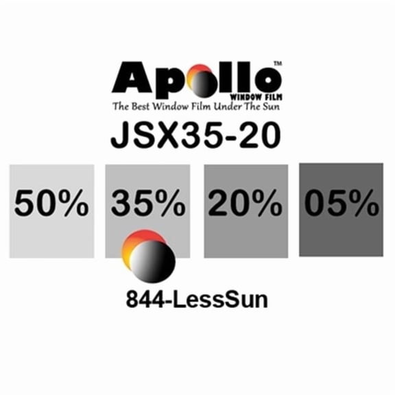 Apollo JSX35-20 20 in. 35 Percent 1.5 mil Ultra JSX Series Window Film