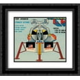 thumbnail image 1 of Apollo L-M (Lunar Module) 2x Matted 22x20 Black Ornate Framed Art Print by Retrobot, 1 of 2