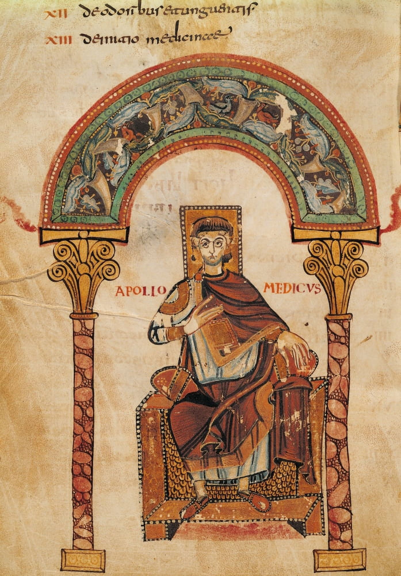 Apollo Medicus From The Etymologiae Of Isidore Of Seville Canvas Art - (24 x 36)