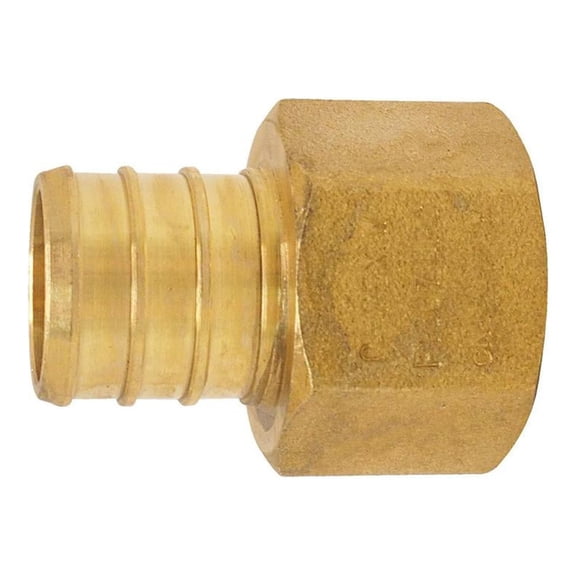 Apollo PEX Barb 3/4 in. x 1/2 in. Brass Female Pipe Thread Adapter
