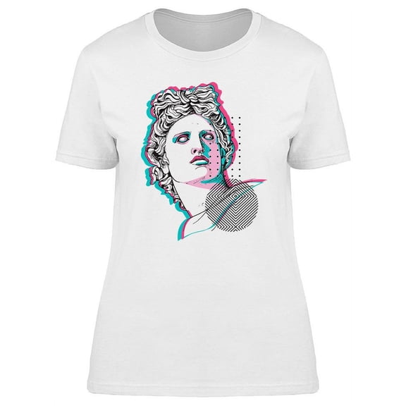 Apollo Plaster Head Design T-Shirt Women -Image by Shutterstock, Female Small
