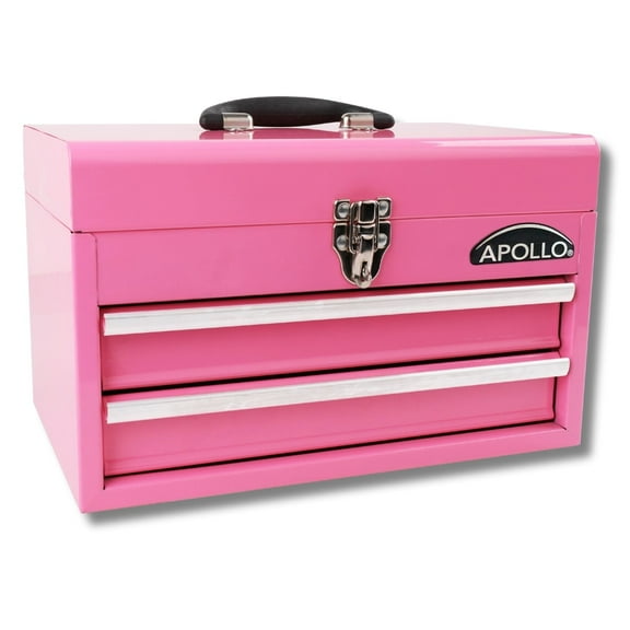 Apollo Tools 2-Drawer Pink Steel Chest -- DT5010P