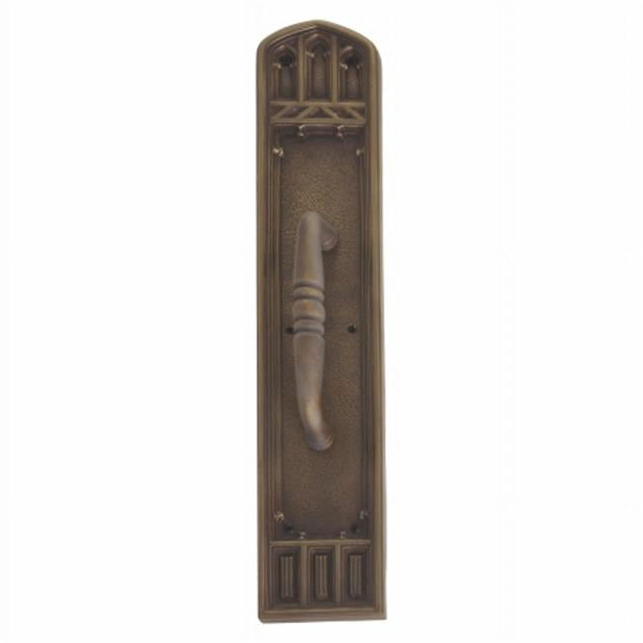 Apollo Pull Plate with Colonial Wire Pull, Aged Brass Finish - 3.63 x ...