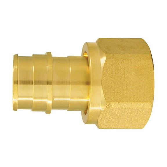 Apollo Valves ExpansionPEX Series EPXFA34S Swivel Pipe Adapter, 3/4 in, Barb x FNPT, Brass, 200 psi Pressure