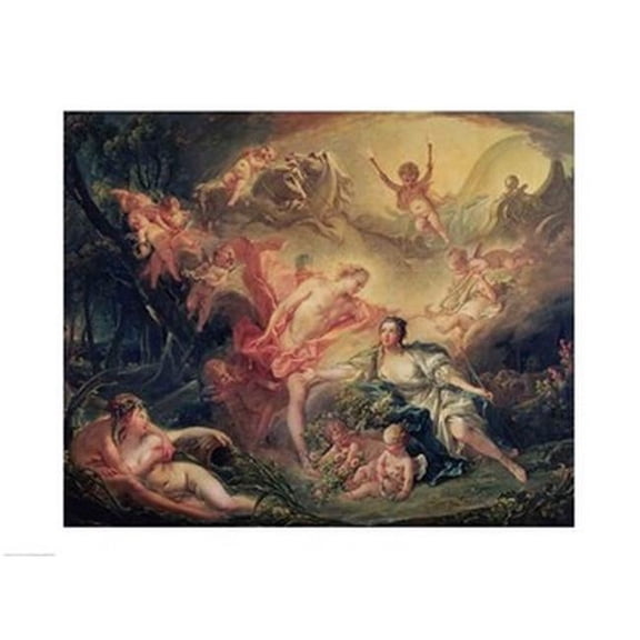 Apollo Revealing his Divinity to the Shepherdess Isse, 1750 Poster Print by Francois Boucher (24 x 18)