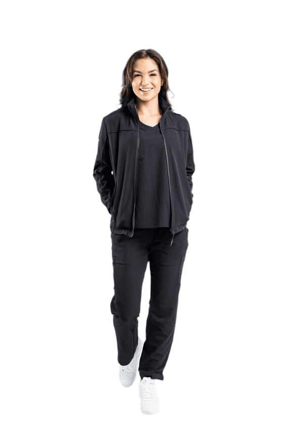 Women's Medical Scrub Jacket - Full Zip, Liner, Pockets