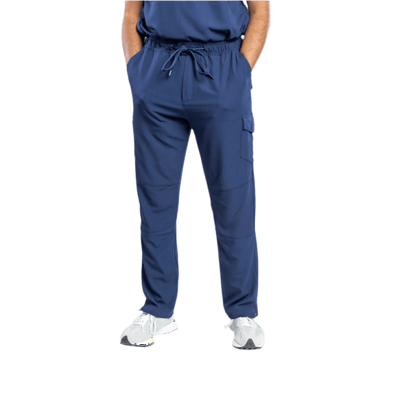 Apollo Scrubs Men's Medical Scrub Pants - Utility, Straight-Leg, Loose Style Bottom