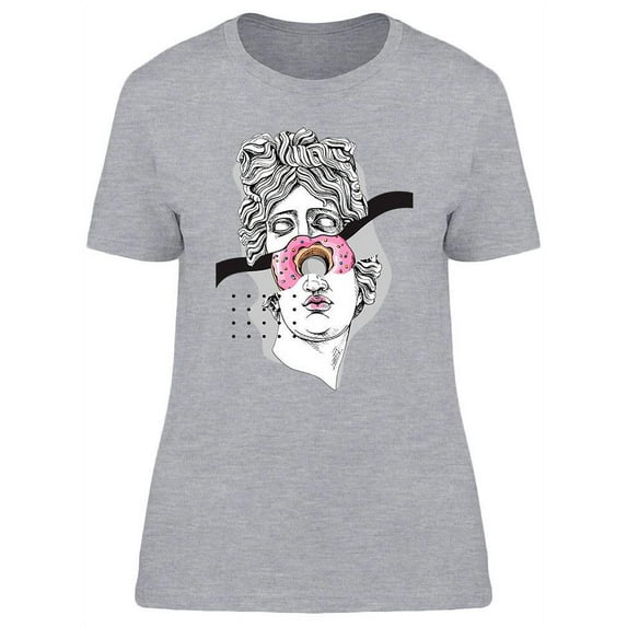 Apollo Statue And Donut T-Shirt Women -Image by Shutterstock, Female Large