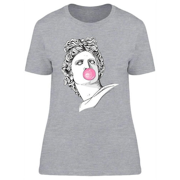 Apollo Statue With Bubble Gum T-Shirt Women -Image by Shutterstock, Female Large