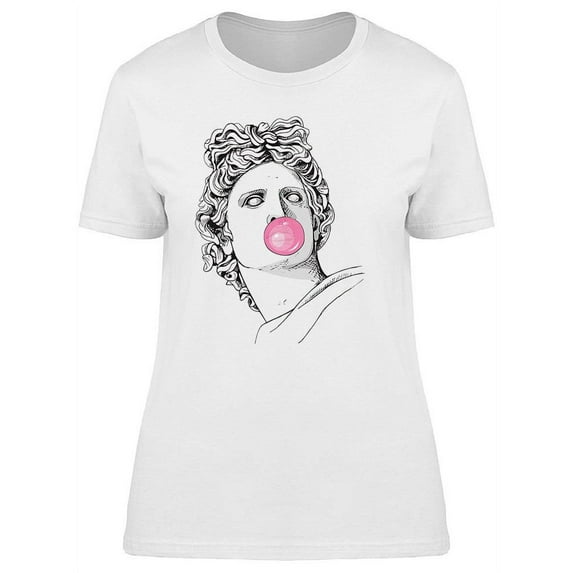 Apollo Statue With Bubble Gum T-Shirt Women -Image by Shutterstock, Female Small