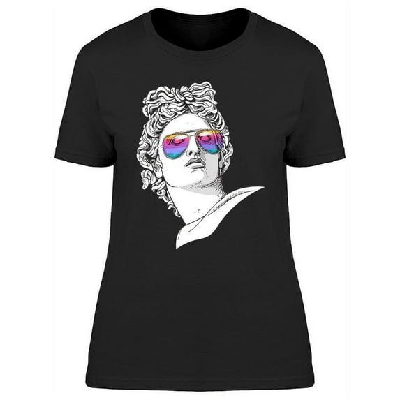 Apollo Statue With Glasses T-Shirt Women -Image by Shutterstock, Female XX-Large