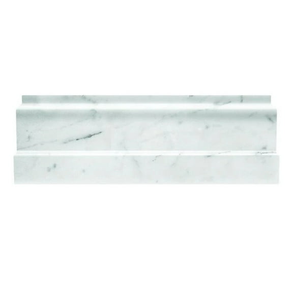 Apollo Tile 10 pack 4-in W x 12-in L Marble Polished Baseboard Tile Trim (3.33 Sq ft/case)