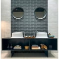 thumbnail image 1 of Apollo Tile   20 Pack 3-in x 12-in Ash Gray Rectangular Subway Matte Finished Glass Mosaic Wall Tile (5 sq ft/case), 1 of 2