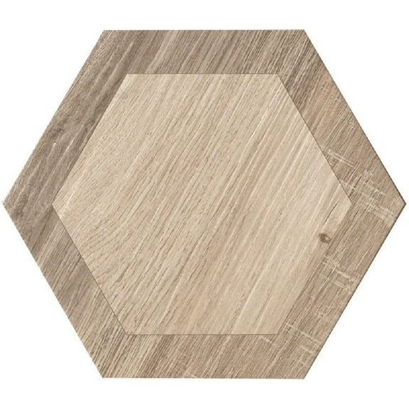 Apollo Tile 20 pack 9.5-in W x 9.5-in L Hexagonal Matte Porcelain Wall and Floor Tile (12.535 Sq ft/case)