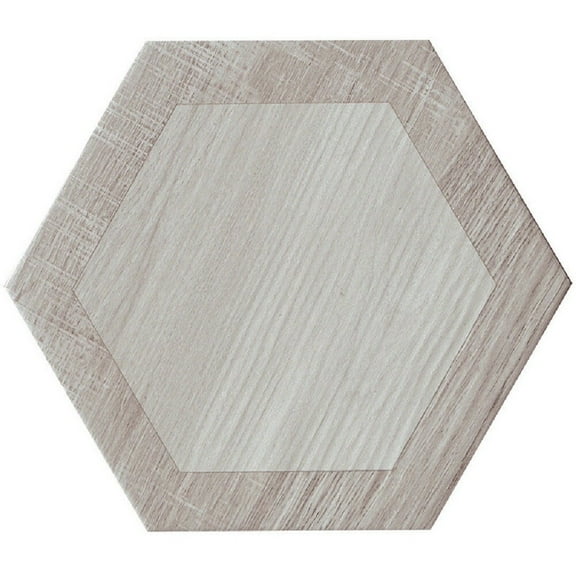 Apollo Tile 20 pack 9.5-in W x 9.5-in L Hexagonal Matte Porcelain Wall and Floor Tile (12.535 Sq ft/case)