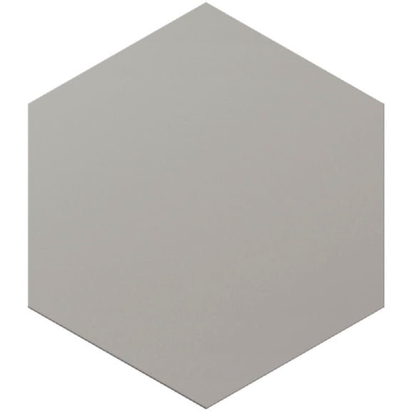 Apollo Tile  25 pack 8.1-in W x 9.25-in L Silver Hexagonal Matte Porcelain Wall and Floor Tile (9.93 Sq ft/case)