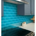 thumbnail image 1 of Apollo Tile 40 Pack 3-in x 6-in Cerulean Blue Rectangular Subway Matte Finished Glass Mosaic Wall Tile (5 sq ft/case), 1 of 2