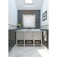 thumbnail image 1 of Apollo Tile   40 Pack 3-in x 6-in Dark Gray Rectangular Subway Glossy Finished Glass Mosaic Wall Tile (5 Sq ft/case), 1 of 7