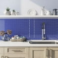 thumbnail image 1 of Apollo Tile   5 Pack 12-in x 12-in Royal Blue Penny Round Glossy Finished Glass Mosaic Wall and Floor Tile (5 sq ft/case), 1 of 2