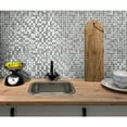 thumbnail image 1 of Apollo Tile 5 Pack Breeze Silver 11.7-in. x 11.7-in. Polished Glass Mosaic Tile (4.75 Sq ft/case), 1 of 2