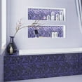thumbnail image 1 of Apollo Tile   5 pack 11.3-in x 11.3-in Purple Polished and Matte Finished Glass Mosaic Tile (4.43 Sq ft/case), 1 of 5
