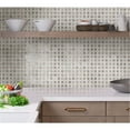 thumbnail image 1 of Apollo Tile   5 pack Beige and White 12-in. x 12-in. Polished Marble Mosaic Wall and Floor Tile (5 Sq ft/case), 1 of 3
