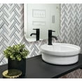 thumbnail image 1 of Apollo Tile   5 pack Blue and White 11.3-in. x 12-in. Herringbone Polished Marble Mosaic Tile (4.71 Sq ft/case), 1 of 3