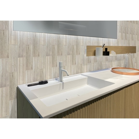 Apollo Tile Beige and Yellow 4-in. x 12-in. Honed Marble Subway Tile (5 Sq ft/case)