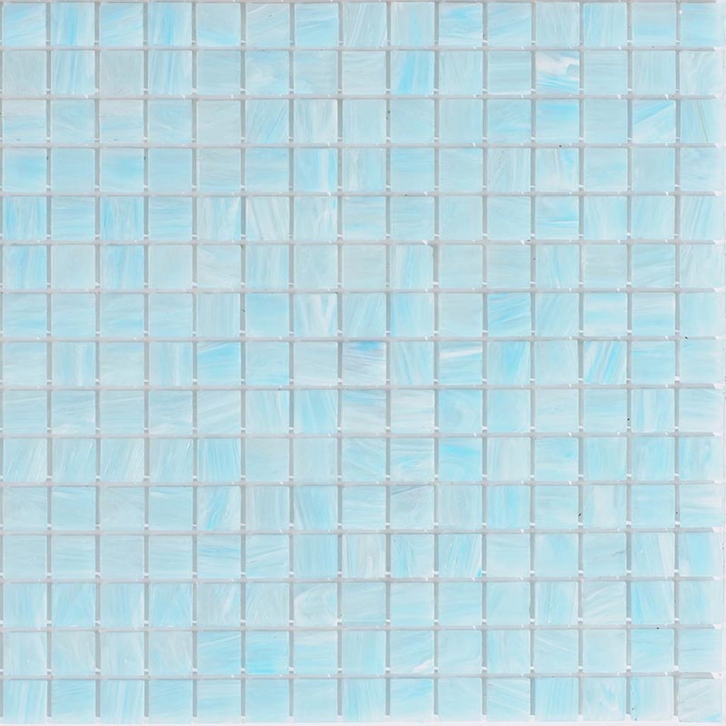 Celestial Columbia Blue 12" Glass Mosaic Tile