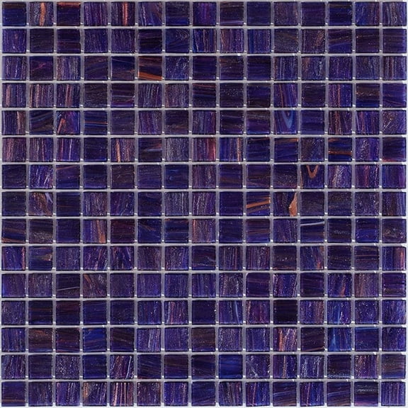 Apollo Tile Celestial 12 in. x 12 in. Glossy Deep Indigo Blue Glass Mosaic Wall and Floor Tile (20 sq. ft./case) (20-pack)