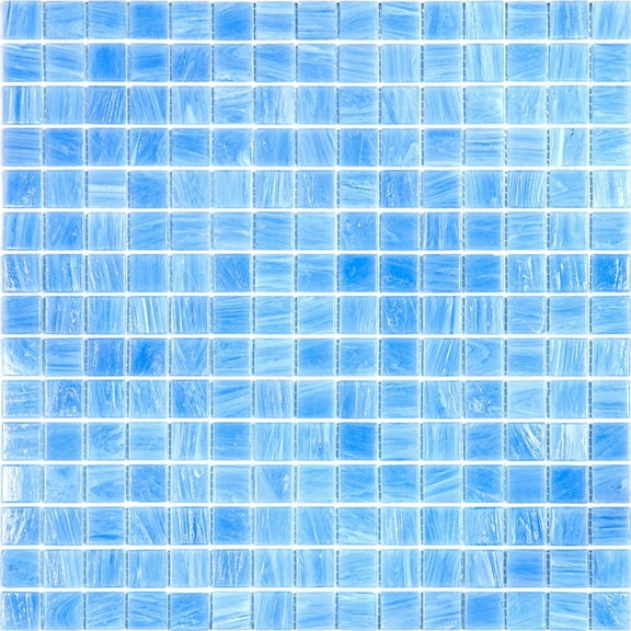Apollo Tile Celestial 12 in. x 12 in. Glossy Light Sea Green Glass Mosaic Wall and Floor Tile (20 sq. ft./case) (20-pack)