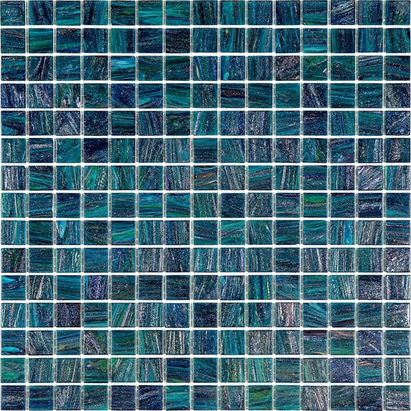 Apollo Tile Celestial 12 in. x 12 in. Glossy Pine Green Glass Mosaic Wall and Floor Tile (20 sq. ft./case) (20-pack)