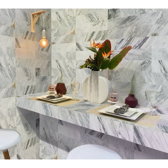 Apollo Tile Dark Gray 4-in. x 12-in. Honed Marble Subway Tile (5 Sq ft/case)