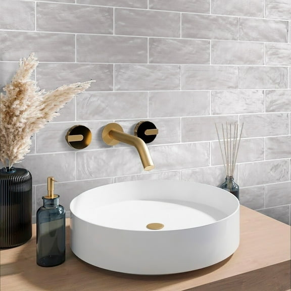 Apollo Tile   Gray 2.5-in. x 8-in. Matte Glossy Ceramic Subway Mosaic Tile (5.38 Sq ft/case)