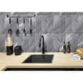 thumbnail image 1 of Apollo Tile   Gray 4-in. x 12-in. Polished Marble Subway Tile (5 Sq ft/case), 1 of 2