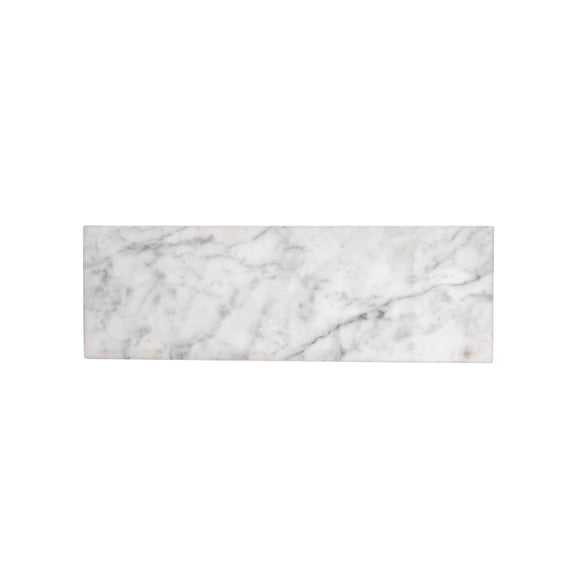 Apollo Tile   Gray and White 4-in. x 12-in. Honed Marble Subway Tile (5 Sq ft/case)