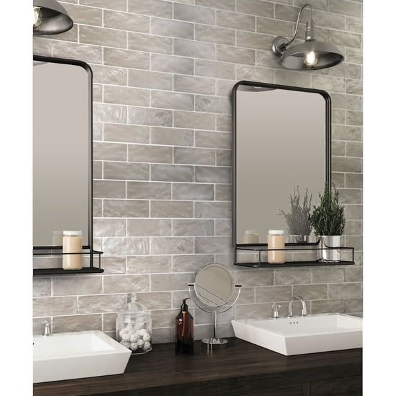 Apollo Tile Green 2.5-in. x 8-in. Matte Glossy Ceramic Subway Mosaic Tile (5.38 Sq ft/case)