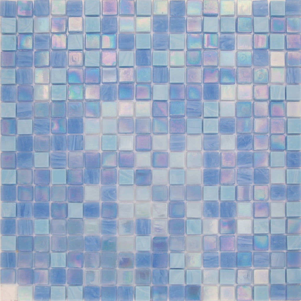 Apollo Tile Mingles 11.6 in. x 11.6 in. Glossy Sky Blue Glass Mosaic Wall and Floor Tile (18.69 sq. ft./case) (20-pack)