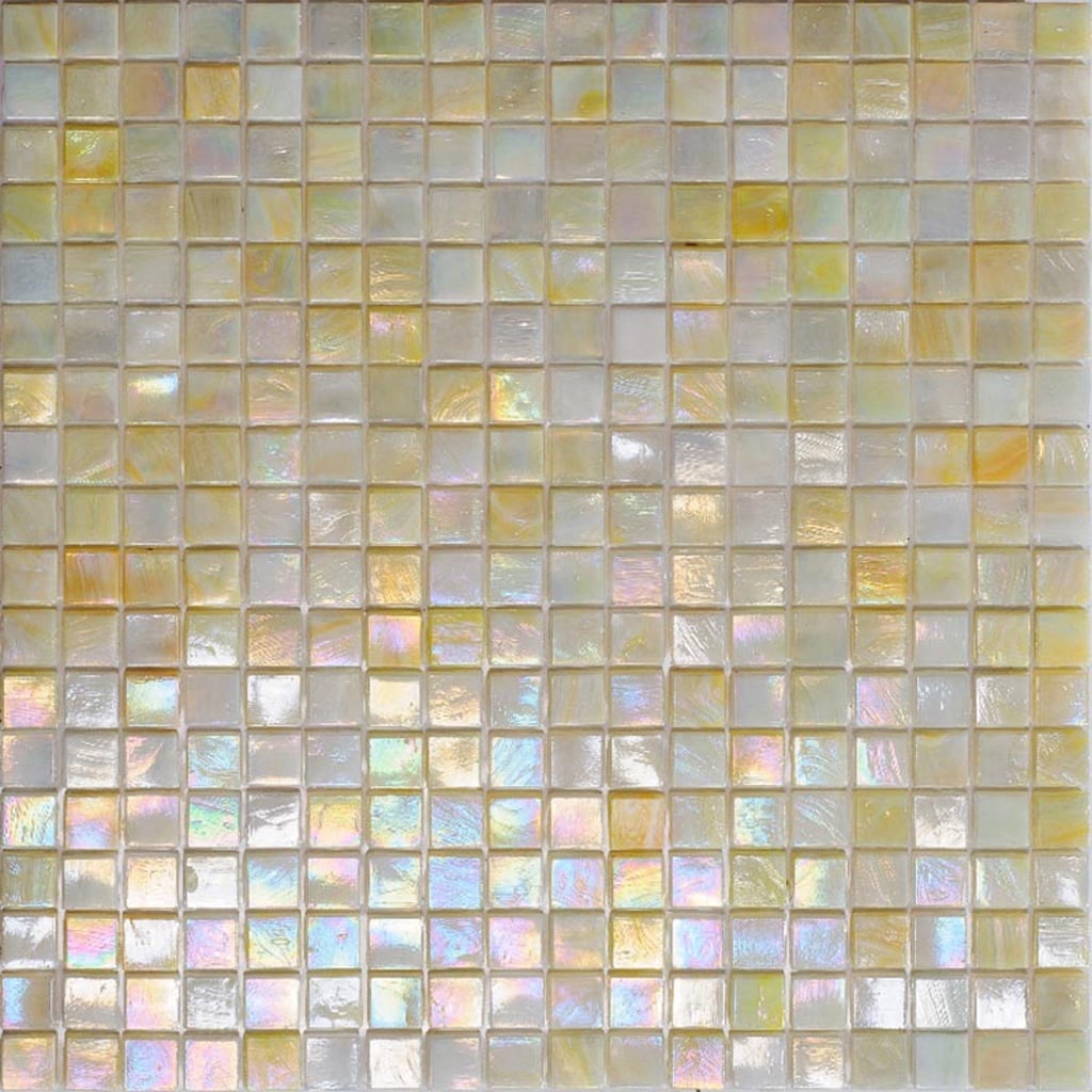 Skosh 11.6" x 11.6" Iridescent Glass Mosaic Tile