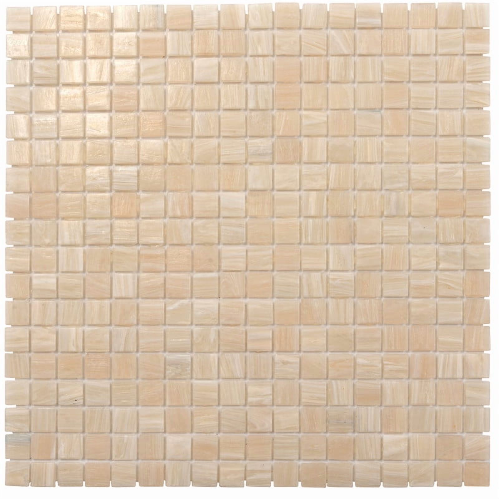 Apollo Tile Skosh 11.6 in. x 11.6 in. Glossy Bisque Beige Glass Mosaic Wall and Floor Tile (18.69 sq. ft./case) (20-pack)