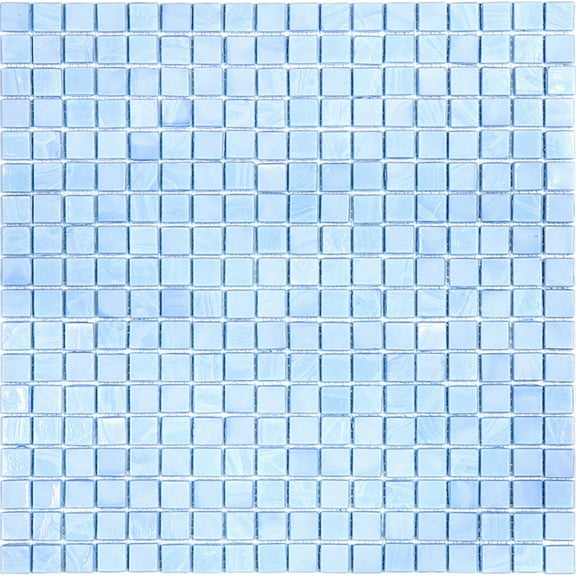 Apollo Tile Skosh 11.6 in. x 11.6 in. Glossy Columbia Blue Glass Mosaic Wall and Floor Tile (18.69 sq. ft./case) (20-pack)