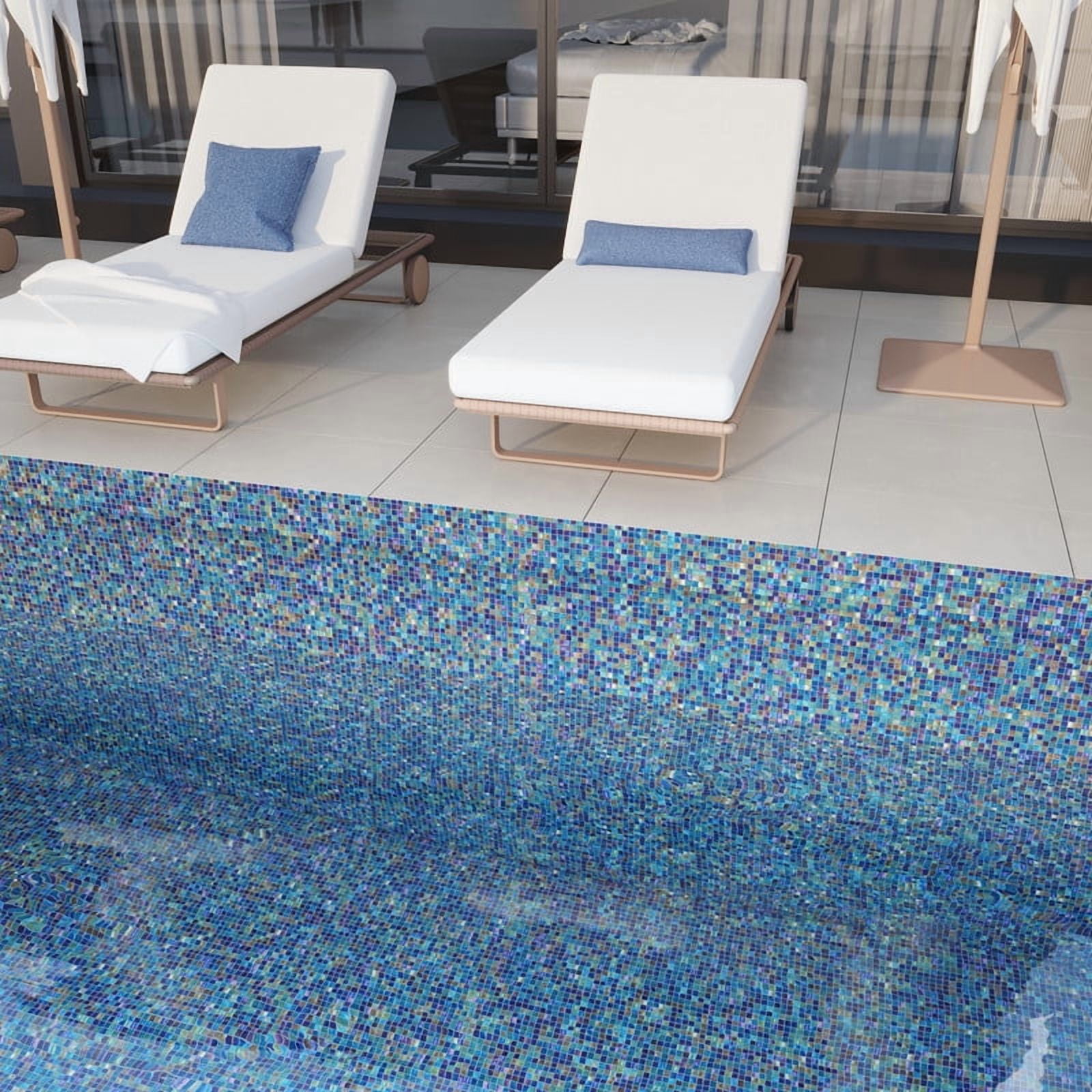 Apollo Tile Skosh 11.6 in. x 11.6 in. Glossy Dark Shimmer Multi Blue Glass Mosaic Wall and Floor Tile (9.34 sq. ft./case) (10-pack)