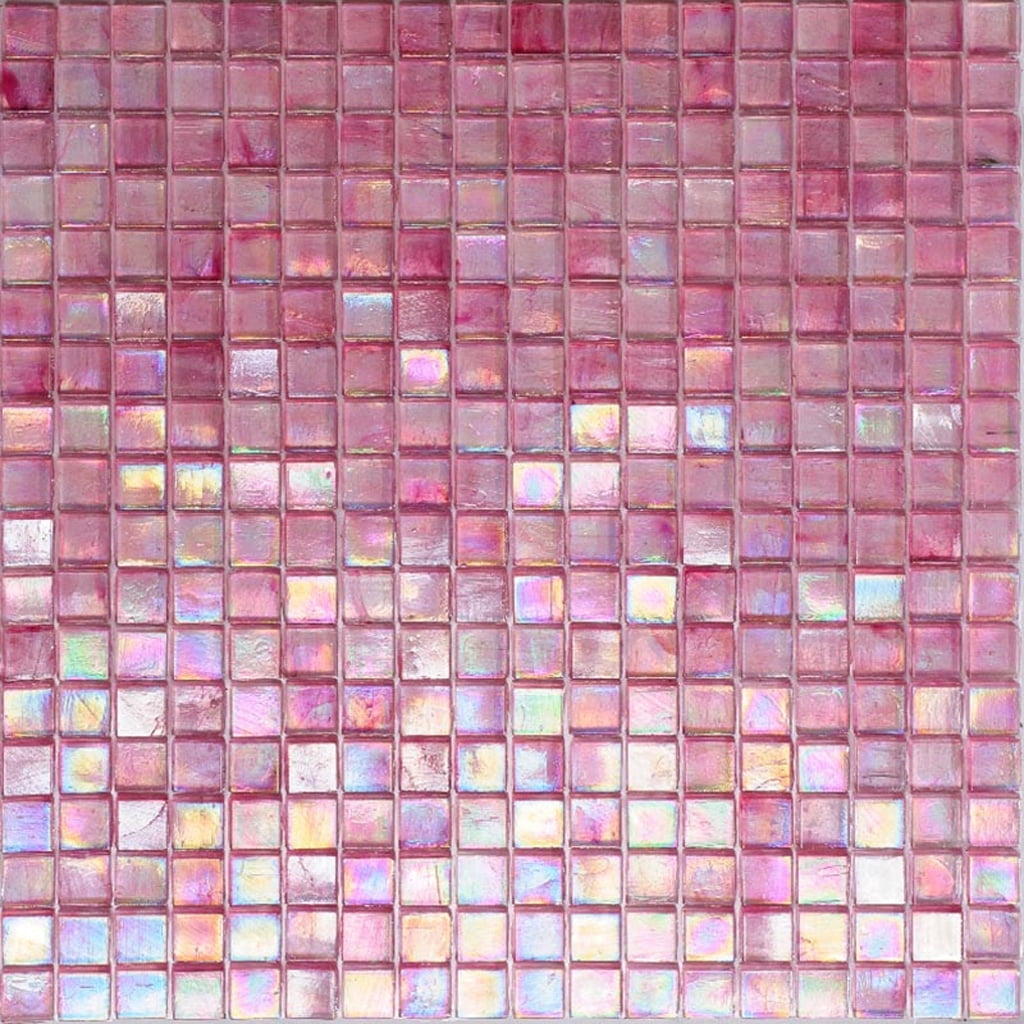 Apollo Tile Skosh 11.6 in. x 11.6 in. Glossy Foxy Pink Glass Mosaic Wall and Floor Tile (18.69 sq. ft./case) (20-pack)